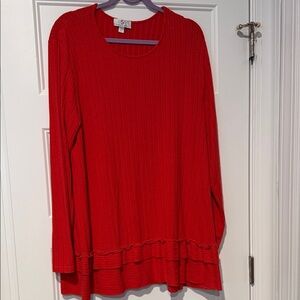 OSO Casuals Scarlet Long Sleeve Women's Top